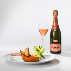 Milanese Veal Cutlet with Ferrari Rosé 